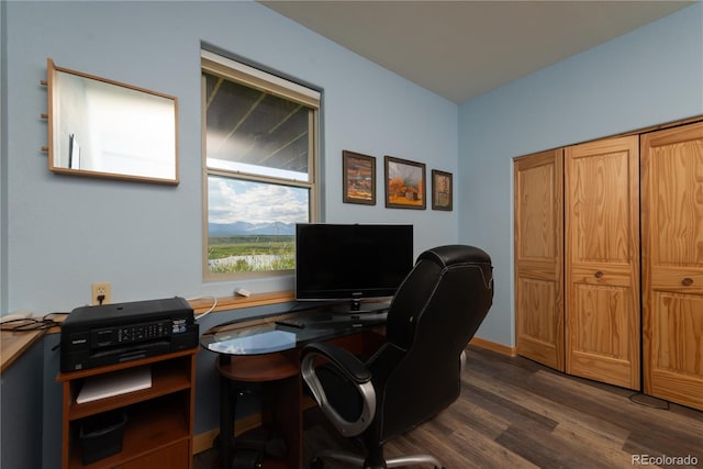 1624 Gcr 5221, Tabernash, CO 80478 - office area featuring dark wood-style floors