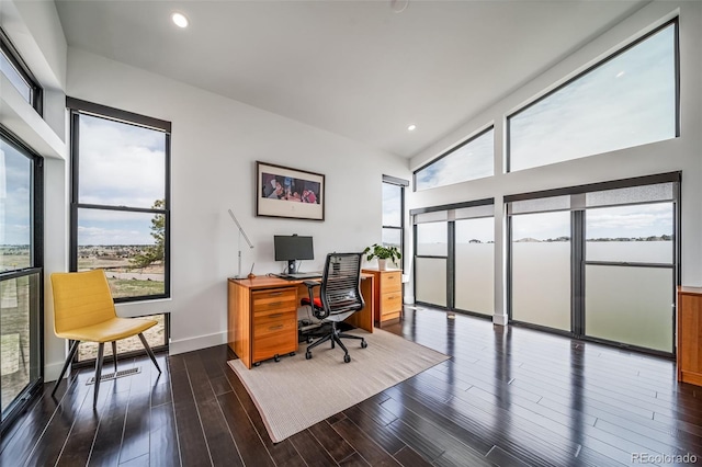 8765 Canyon Wind St, Parker, CO 80138 - office space with wood finished floors and recessed lighting