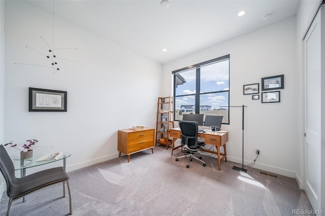 8765 Canyon Wind St, Parker, CO 80138 - carpeted office featuring recessed lighting