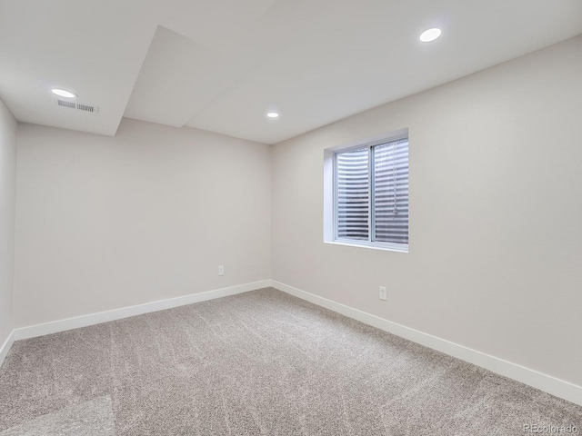 view of carpeted empty room