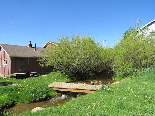135 E 2nd St, Nederland, CO 80466 - view of yard featuring a wooden deck