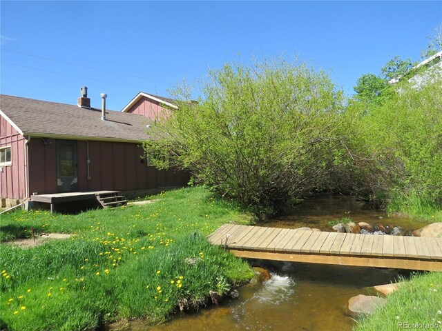 135 E 2nd St, Nederland, CO 80466 - view of yard featuring a deck