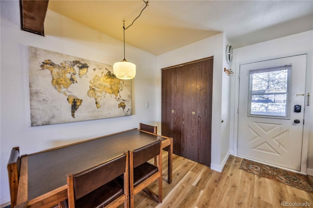 dining room featuring light wood-type flooring