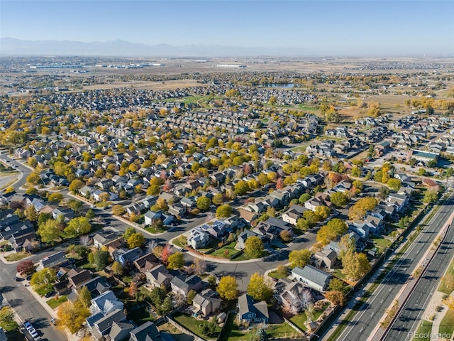 bird's eye view featuring a mountain view