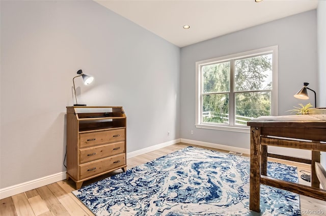 7866 Witney Pl, Lone Tree, CO 80124 - bedroom with light wood-style floors and recessed lighting