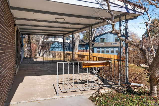 view of patio with fence