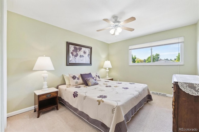 13266 Canopus Dr, Lone Tree, CO 80124 - bedroom featuring light carpet, baseboards, and a ceiling fan