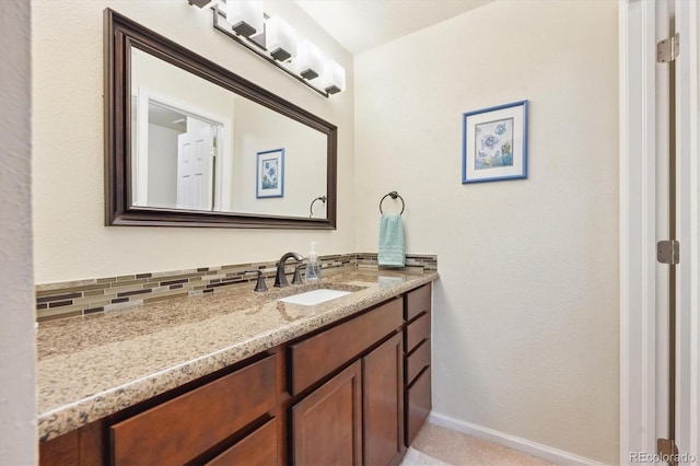 13266 Canopus Dr, Lone Tree, CO 80124 - bathroom with vanity and baseboards