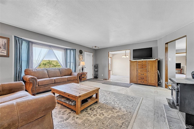21494 Way Of Peace, Deer Trail, CO 80105 - living room with a textured ceiling
