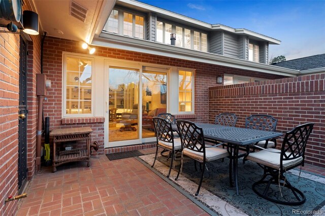 view of patio / terrace with outdoor dining area