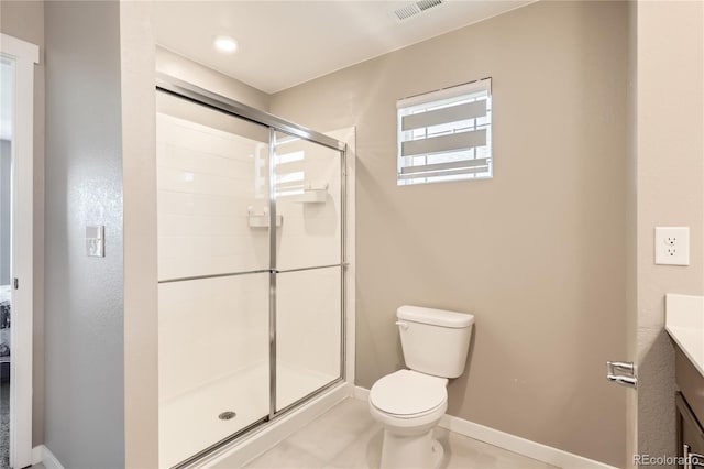 764 N Quatar St, Aurora, CO 80018 - bathroom featuring vanity and a shower stall