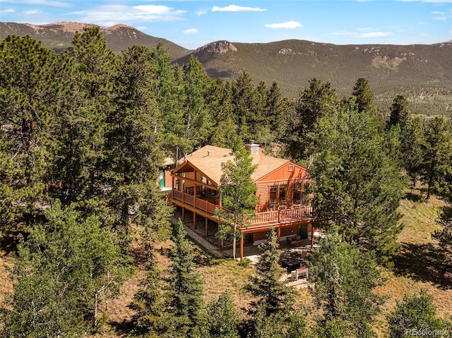142 Summit Way, Bailey, CO 80421 - mountain view with a heavily wooded area