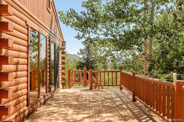142 Summit Way, Bailey, CO 80421 - view of wooden terrace