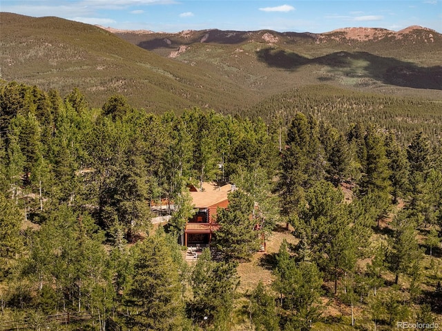142 Summit Way, Bailey, CO 80421 - view of mountain backdrop with a forest