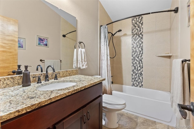 381 Highlands Dr, Bailey, CO 80421 - bathroom with vanity, toilet, and shower / tub combo
