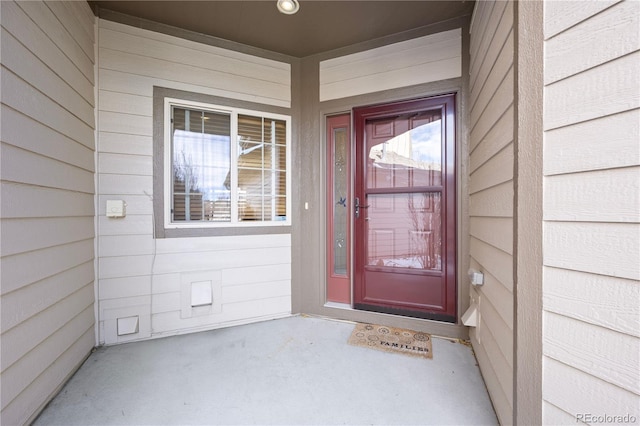 view of entrance to property