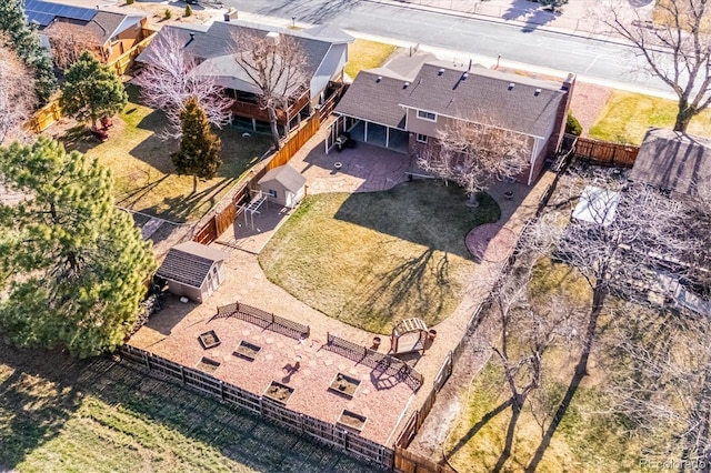 birds eye view of property