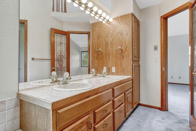 bathroom featuring vanity