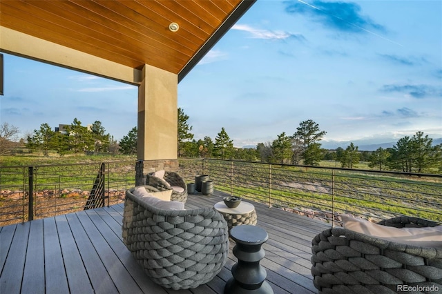 3585 Meadow Run Cir, Colorado Springs, CO 80908 - view of wooden deck