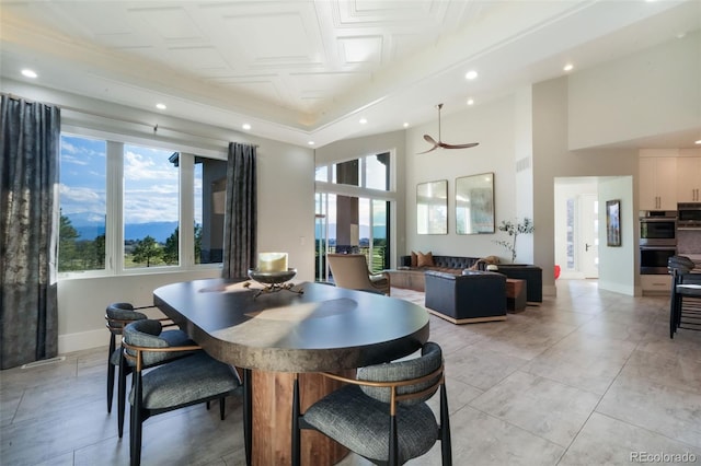 3585 Meadow Run Cir, Colorado Springs, CO 80908 - dining area with recessed lighting and baseboards