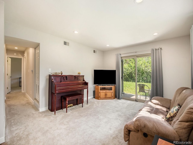 309 E Highline Cir Unit 104, Centennial, CO 80122 - living room with light carpet and recessed lighting