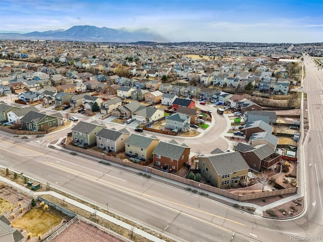 3677 Reindeer Cir, Colorado Springs, CO 80922 - aerial perspective of suburban area with a mountainous background