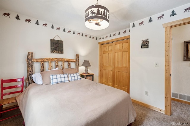 585 Miners Way, Fairplay, CO 80440 - bedroom with carpet, baseboards, and a closet
