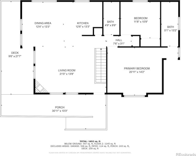585 Miners Way, Fairplay, CO 80440 - home floor plan