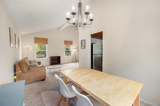 3756 S Mission Pkwy, Aurora, CO 80013 - dining area featuring a chandelier and carpet floors