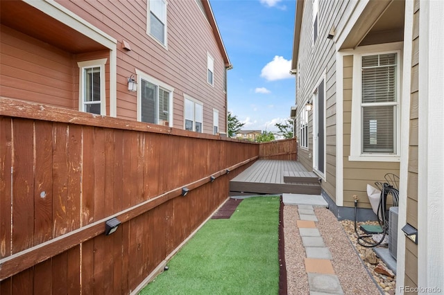 13870 Ash Cir, Brighton, CO 80602 - view of yard featuring a wooden deck