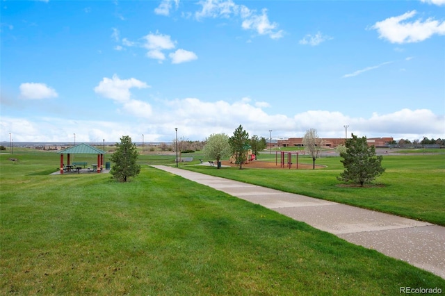 13870 Ash Cir, Brighton, CO 80602 - surrounding community featuring a gazebo and a yard