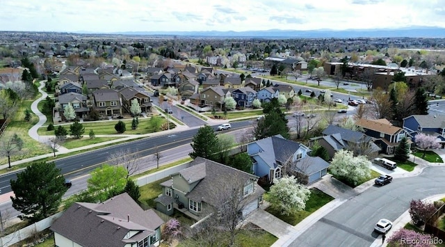 drone / aerial view featuring a residential view