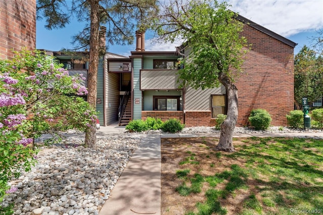 view of property with stairs