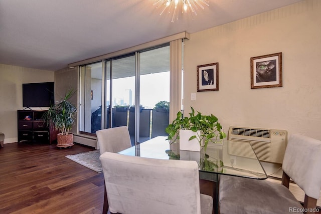 1085 N Lafayette St Unit 704, Denver, CO 80218 - dining space featuring wood finished floors and baseboard heating