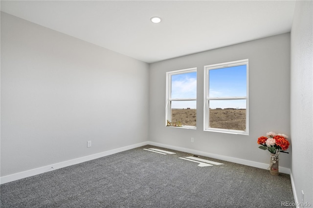 spare room featuring carpet flooring