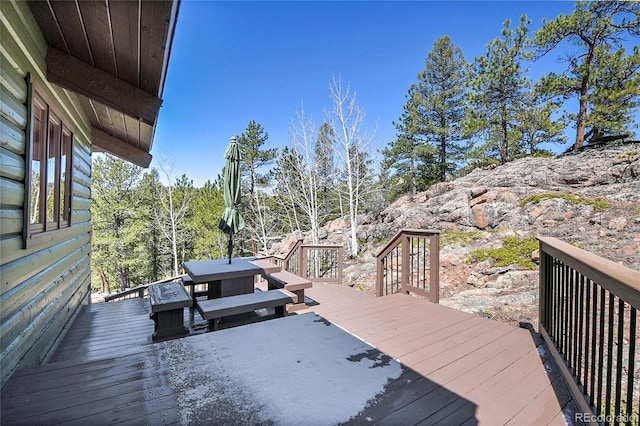 693 Rd C, Pine, CO 80470 - view of deck