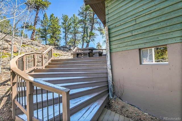 693 Rd C, Pine, CO 80470 - view of home's exterior with stairway