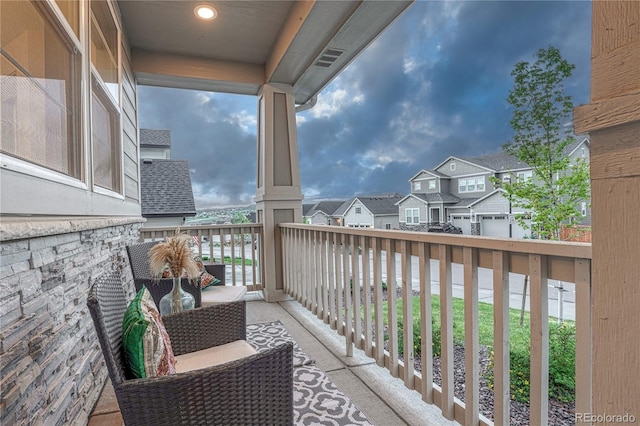 2775 Morningbird Ln, Castle Rock, CO 80109 - balcony featuring a residential view