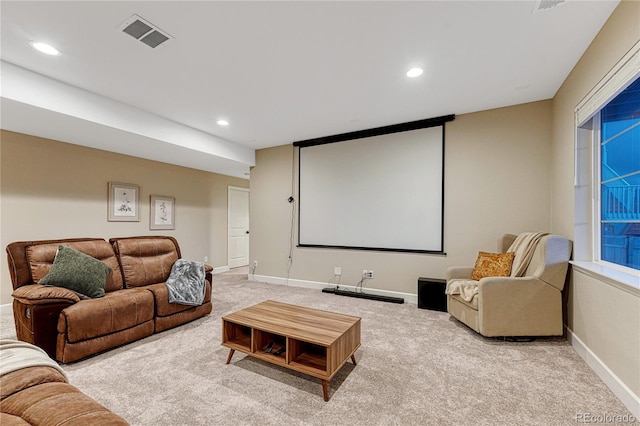 2775 Morningbird Ln, Castle Rock, CO 80109 - cinema with carpet floors, baseboards, and recessed lighting
