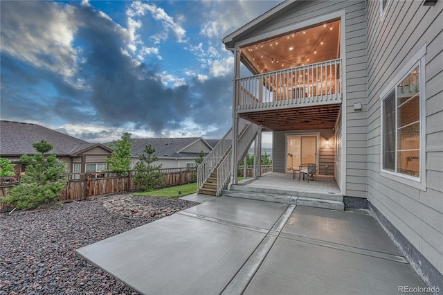 2775 Morningbird Ln, Castle Rock, CO 80109 - view of patio with stairway