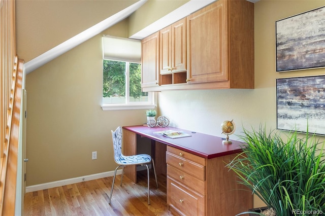 9168 W 50th Ln Unit 1, Arvada, CO 80002 - office area featuring built in study area and light wood-style floors