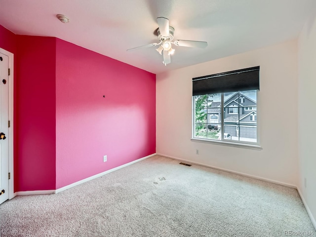 5163 Apache Creek Rd, Castle Rock, CO 80109 - carpeted empty room featuring a ceiling fan, baseboards, and a smoke detector