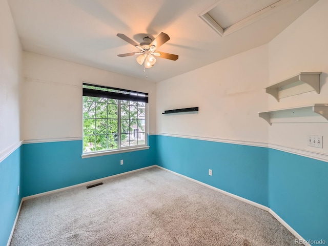 5163 Apache Creek Rd, Castle Rock, CO 80109 - carpeted empty room with a ceiling fan and baseboards