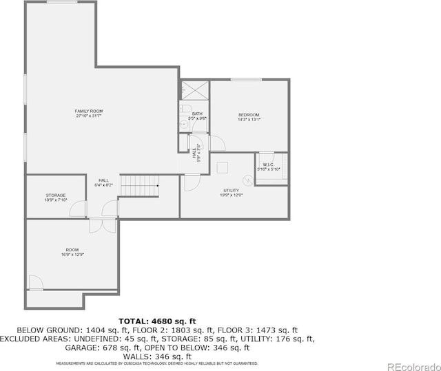 1403 Hart Ln, Elizabeth, CO 80107 - room layout