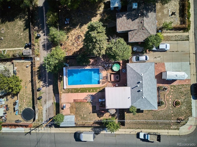 2141 W Gill Pl, Denver, CO 80223 - aerial view of property's location with a pool