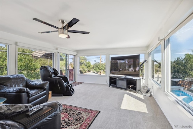 2141 W Gill Pl, Denver, CO 80223 - sunroom with carpet
