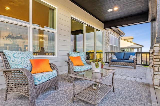 view of patio / terrace featuring outdoor lounge area