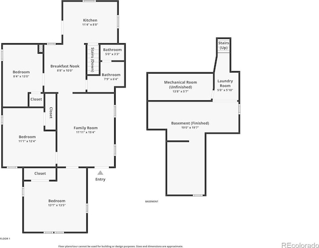 614 W Kiowa St, Colorado Springs, CO 80905 - home floor plan