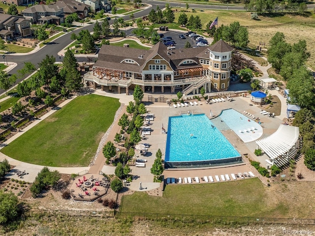 drone / aerial view