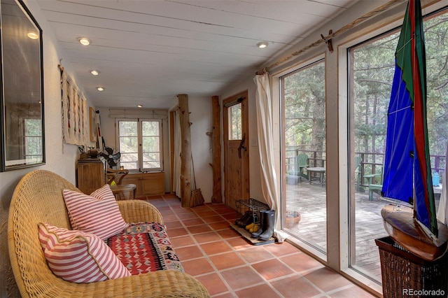 view of sunroom / solarium